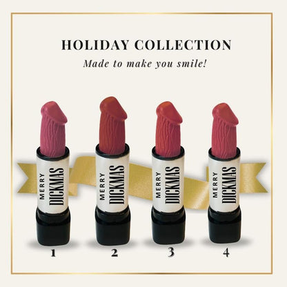 [🎁 Funny Gifts for Women] Christmas Novelty Gag Merry Dickmas Lipstick 💄