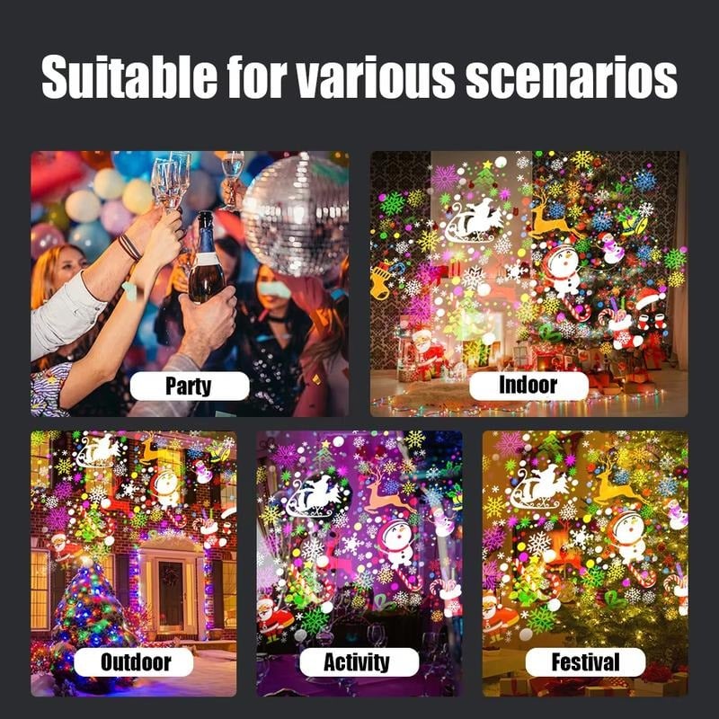 (🎄Christmas Discount 49%)🔌LED Christmas Projection Lamp