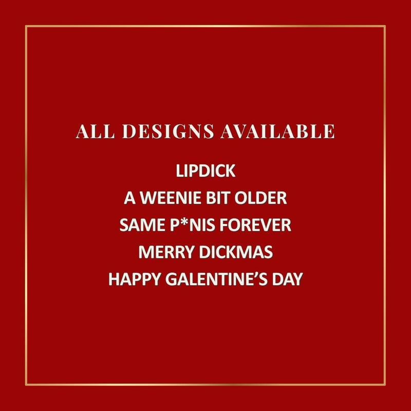 [🎁 Funny Gifts for Women] Christmas Novelty Gag Merry Dickmas Lipstick 💄